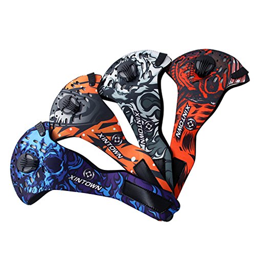 Unisex Herren Damen Gesicht Mund Maske Gesichtsmaske Mundschutzmaske Staubschutz für Radfahren Fahrrad Motorrad Bike Sport - 3