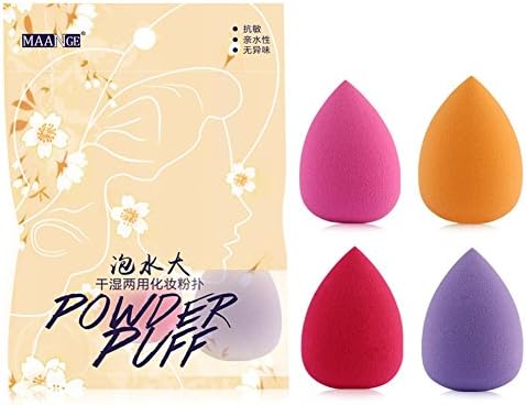Kybbe Beauty Flawless Multi Shape Makeup Sponge Blender Foundation Puff Bigger in Water Face Cosmetic Blending Beauty Make Up Tool ,4-6 Pcs