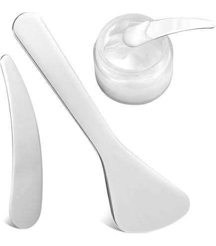 Spatule De Maquillage,spatules De Maquillage En Métal Mini Spatule De Maquillage 100 Pièces Spatule Maquillage Plastique, Spatule Crème Visage, Spatule Visage Jetable, Spatule Masque Visage