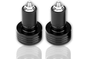 ‎KIMISS Motorrad Lenkerenden,KIMISS Paar 22mm Universal Lenkerenden Schutz Motorrad Aluminium Motorrad Lenkerendengewichte (Schwarz)