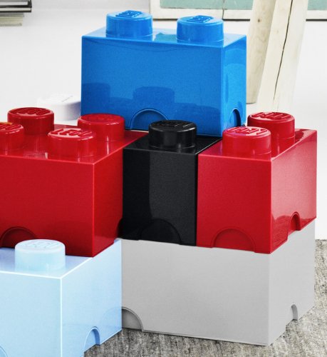 LEGO Lizenzkollektion 40041731 Stapelbare Aufbewahrungsbox, 8 Noppe, blau - 8