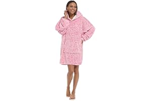 Undercover Adults Oversized Huggable Long Sleeve Ultra-Soft Fleece Hooded Blanket Snuggle Hoodie Loungewear