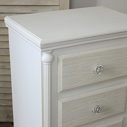 Lila Range - White Bedside Table Chest