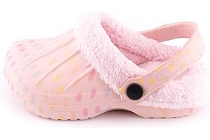 R-ISLAND Zuecos Invierno para niños,Clogs niños,Unisex,con Forro,La Talla 30-35,Eva,Antideslizante,Perfectamente para los nños y Evitar Frio.