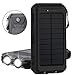 Price comparison product image Oyedens 10000mAh Dual USB Solar Energy Power Bank Battery DIY Box Case With LED Light&Compass (Black)