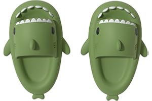 RXLLDOLY Toddler Shark Sliders, Cute Shark Slippers for Grils Boys Non-Slip Cloud Shark Slides Children Cartoon Beach Pool Sandals Shower Slippers for Kids