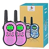 Nestling Talkie Walkie Talky Walky Enfant Portable Longue Transmission de 3km 8 Canaux Écran LCD Jouet Cadeau pour Enfants