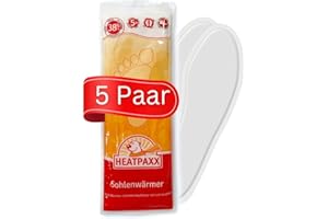 ‎HEATPAXX HeatPaxx Sohlenwärmer - extra warme Wärmesohlen für daheim & unterwegs. Rein natürlich und sofort einsatzbereit. Praktische Einheitsgröße für alle Schuhe. 5, 10 oder 30 Paar