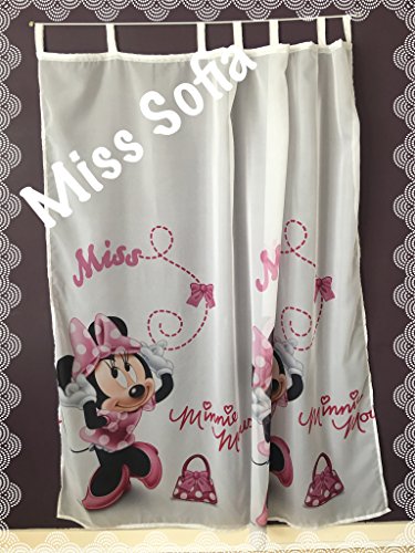 Gardinen MINNIE MOUSE IN PINK Teil 225cm B x 160cm L Kinderzimmer Vorhang DISNEY - 2
