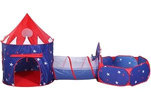 Floving pieghevole per bambini, tenda da gioco per bambini, tenda pop-up per interni ed esterni, casetta giocattolo per la conservazione dei giocattoli, con borsa per il trasporto (Kit Navy)