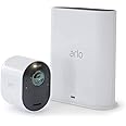 Arlo Ultra, Telecamera 4K per Sistema di Videosorveglianza WiFi senza fili, con faro e allarme, Visione Notturna a colori, au