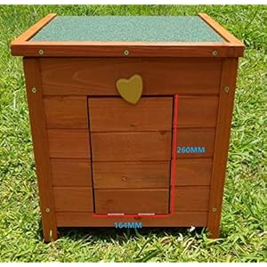 VivaPet Gato/Perro/Conejo/Guinea Pig de Madera Hide casa – 50cm (L) x 42cm (W) x 43cm (H)