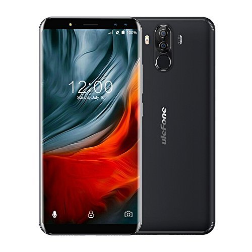 Ulefone Power 3 - 6,0 Zoll FHD 4G Phablet (18:9) Android 7.1 Smartphone mit Gesichtserkennung, 6080mAh MTK6763 Octa Core 2.0GHz 6GB RAM + 64GB ROM, 21MP + 5MP Quad Kameras, Corning Gorilla Glass 4 Screen - Schwarz