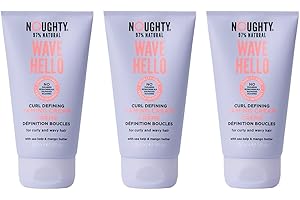 Noughty 97% Natural Wave Hello Curl Taming Cream Trio Bundle, Sulphate Free Vegan Curl Defining Haircare, Vitamin Rich Smoothing Formula for Curly and Wavy Hair 3 x 150ml