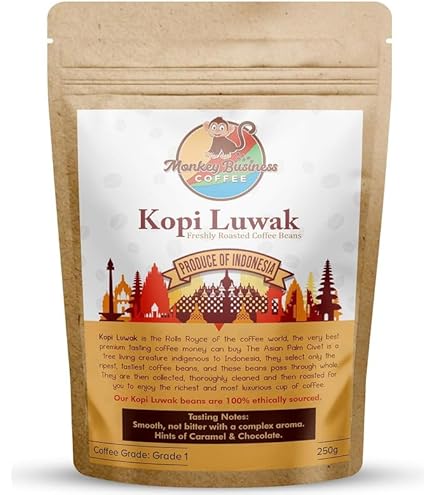 Kopi King - Wild Kopi Luwak z Bali w Indonezji (100 g, Cała fasola