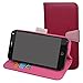 Produktbild Alcatel Pop 4 Hülle,Mama Mouth Brieftasche Schutzhülle Case Hülle mit Kartenfächer und Standfunktion für Alcatel One Touch Pop 4 5.0 Zoll Smartphone,Pink