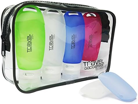 Travel Bottles - TSA Approved 3 oz Travel Containers, Leakproof Travel Tubes + TSA Approved Toiletry Bag + Toothbrush Cover