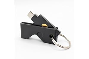Printbtw Case Schutzhülle passend für Yubikey 5C NFC (USB-C) Kratzfest (Schwarz)