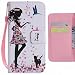 Produktbild Handyhüllen Samsung Galaxy S8 / G950F hülle, Ougger Mädchen Stil Tasche Leder Schutzhülle Bumper Schale Weich Tasche Magnet Silikon Beutel Flip Cover mit Kartenslot