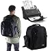 Produktbild Navitech Schwarz Dauerhaft A4 Tragbarer mobiler Scanner Rucksack Tasche Schutz hülle für den Brother ADS-2600We
