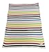 Gorgeous 100% Super Soft Organic Cotton Baby Pram/Crib Blanket or Shawl - Knitted Multi PRIMARY Stripes Design