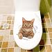 Produktbild JYSPORT 3D Katzen-Aufkleber Vinyl-Graffiti-Laptop-Gepäck-Fahrrad-Wandbeutel-Wandaufkleber- Toiletten Wandtattoo-Kühlraum-Dekor (14197)