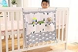 Vine Baby Betttasche für Baby Bett – mit gestickter Applikation, Utensilio, Wandaufbewahrung, Aufbewahrung fürs Kinderbett - 3