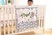 Vine Nursery Baby Cot Tidy Organiser for Cot Bed Baby bed Pouch Storage Bag Multifunction hanging Diapers Organiser 55*60CM (Clouds Pattern)