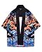 Produktbild Herren Japan Kimono Cardigan Jacke Open Front Gedruckt Shirt 3/4 Ärmel Wie Bild L