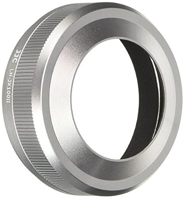 JJC LH-JX100II Pare-soleil de Remplacement et Bague d'Adaptation pour Fuji FinePix X100, X100S - Gris