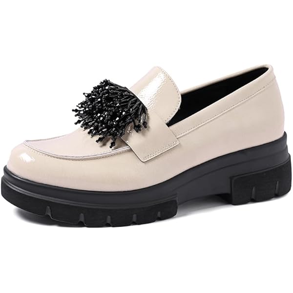 QUEEN HELENA Mocassini Donna Con Strass - Francesine Eleganti Casual - Pelle Sintetica, Suola Gomma - Taglie X31-49 - Foto 6