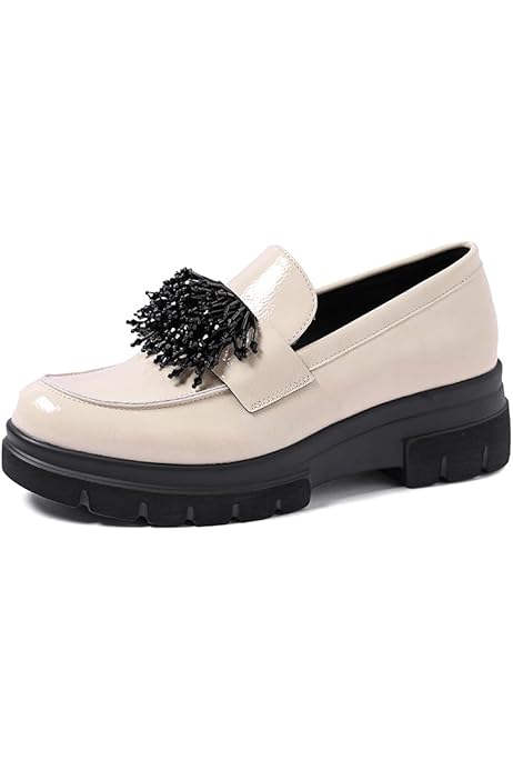 Mocassini Alti Donna Con Tacco 10 Cm - Francesine Eleganti Senza Lacci