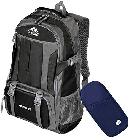 Travel Laptop Backpack, OYD Business Water Resistant Polyester Laptop Backpack and Fits Under 17-Inch Laptop and Notebook, Water Resistant College School Computer Bag for Women and Men( Black )