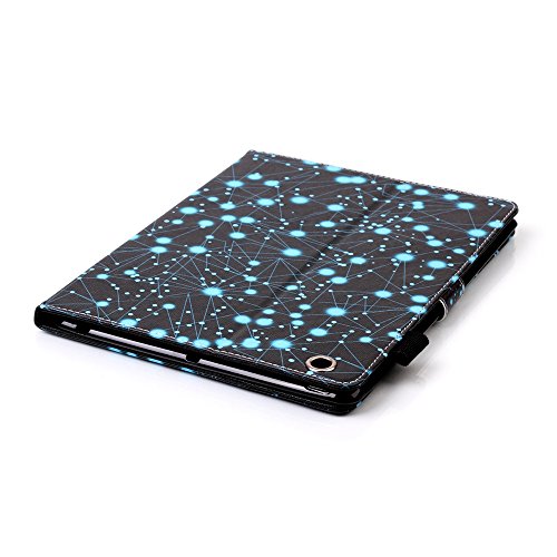 iPad 2 iPad 3 iPad 4 Hülle, Deenor Bunte Malerei and Stylish Wallet Hülle PU Leather Abdeckung Stand Flip Schutzhülle Hülle für Apple iPad 2 iPad 3 iPad 4 Generation.[constellation] - 5