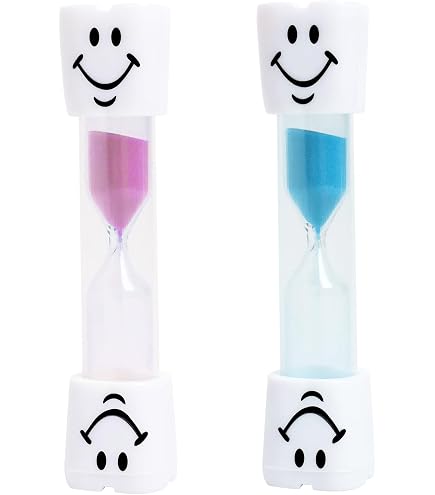 10 Pièces Sablier 1 Minute, Sabliers Minuterie, Sablier Rouge avec Sable Blanc, Minuterie Incassable, Sabliers Brossage Dents Enfant pour Loisirs, Cuisine, Jeux, Travail