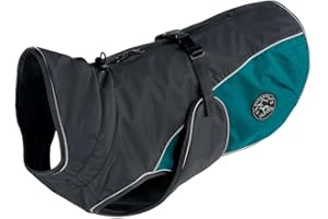 HUNTER UPPSALA COZY Hundemantel, Wintermantel, wasserabweisend, reflektierend, 30, anthrazit/petrol
