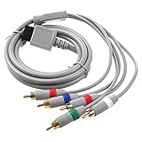 Color: gris AV Cable Componente para WII - TOOGOO(R)RCA YPbPr Cable AV componente de audio y video 1.7m para Nintendo WII