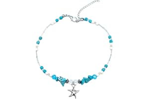 marysgift Women's Anklets Adjustable Waterproof Handmade Friendship Summer Bracelets Bead Braid Rope Jewelry