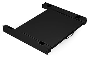 Vonia Verbindungsrahmen Waschmaschine Trockner Universal – Stapelkit mit Ausziehbarem Plateau – Anti-Vibrations-Dämpfer – Für Waschmaschine Trockner