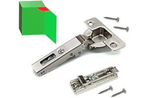 GAMOBIFER Cerniera SALICE Universale con Apertura 110° Applicazione Standard (Chiusura Tradizionale a SCATTO, COLLO BASSO "0", pz 1)