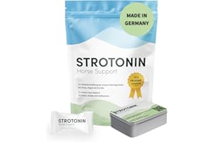 Strotonin Horse Nerve Support | Ergänzungsfuttermittel für Pferde bei Stress, Angst und Unruhe | Magnesium Pferd | herausfordernde Phasen: Transport, Stallwechsel & Training, Made in Germany -10 STK