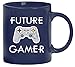 Produktbild Geek Nerd Gamer Controller bedruckte Kaffeetasse Bürotasse mit Spruch Motiv Future Gamer, Größe: onesize,blau