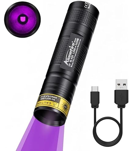 Lampe UV TOMOUNT Détecte Faux Billets - 3 Coloris + Pile Fournie