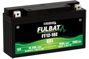 FULBAT Batterie Moto FT12-10Z Gel 12V 10.5AH 180A