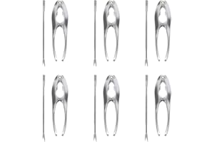 BESTOMZ Set Schiaccianoci e Strumenti per Granchio 12 Pezzi, Pinze in Acciaio Inox per Noci e Aragosta, Forchette Crostacei Mandorle, Spaccanoci Manuale Cucina, Accessori Frutti di Mare