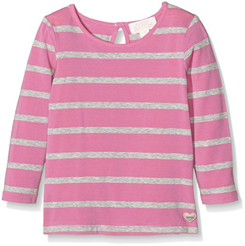 Pumpkin Patch Baby Girls 0-24m Stripe Crew Neck Longsleeve Top Long Sleeve T-Shirt, Pink (Chateau Rose), 0-3 Months