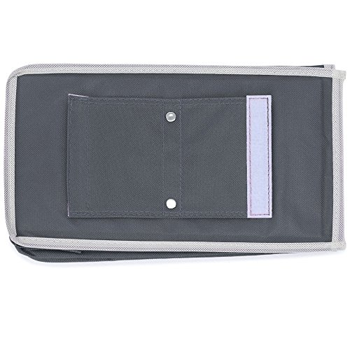 2x Hänge-Aufbewahrung 6 Fächer 72cm x 16cm x 28cm Kleiderschrank Aufbewahrung Hängeregal Organizer Aufbewahrungssystem Set – anthrazit/weiß - 4