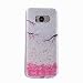 Produktbild Samsung Galaxy S8 Plus Hülle, Chreey Glitzer Handyhülle Niedlich Mode Süß Temperament Muster Weiche TPU Silikonhülle Skin Case Ultra Dünn Kratzfest Hülle Backcover [Plum Blume]