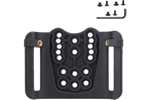 SHANYINGQUAN Adattatore tattico per fondina in kydex, adattatore multiforo per cintura di attesa con passante rapido per accessori per sacchetti di caricatori