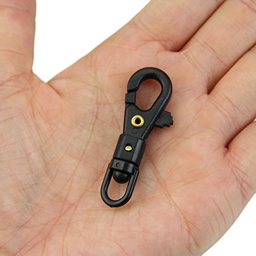 HeroNeo Survival-Outdoor-Mini-Karabinerhaken zum Aufhängen von Gegenständen, drehbar, Schlüsselanhänger, EDC-Tool, 10 Stück - 6